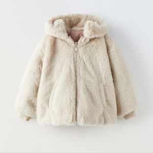 Zara Reversible Faux Fur Jacket